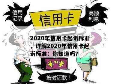 2020年信用卡起诉标准，详解2020年信用卡起诉标准：你知道吗？