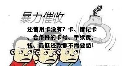 还信用卡没有？卡、借记卡、合条件的卡号、手续费、钱、更低还款都不需要愁！