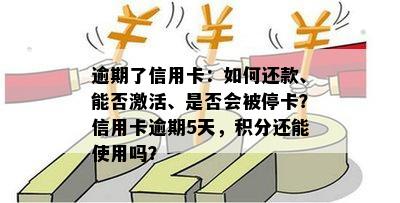 逾期了信用卡：如何还款、能否激活、是否会被停卡？信用卡逾期5天，积分还能使用吗？