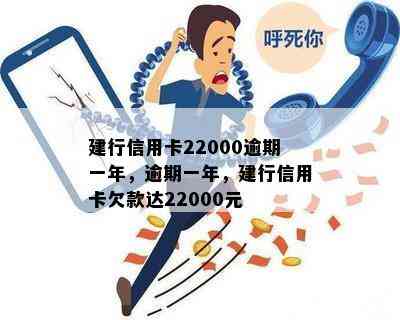 建行信用卡22000逾期一年，逾期一年，建行信用卡欠款达22000元