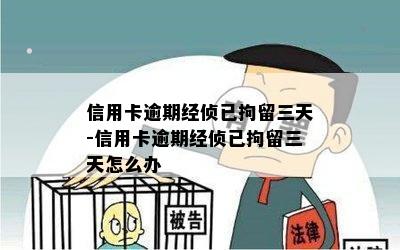 信用卡逾期经侦已拘留三天-信用卡逾期经侦已拘留三天怎么办