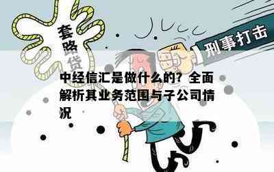 中经信汇是做什么的？全面解析其业务范围与子公司情况