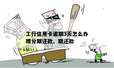 工行信用卡逾期3天怎么办理分期还款、期还款