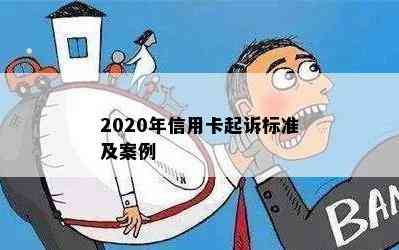 2020年信用卡起诉标准及案例