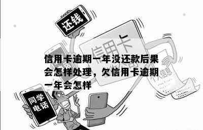 信用卡逾期一年没还款后果会怎样处理，欠信用卡逾期一年会怎样