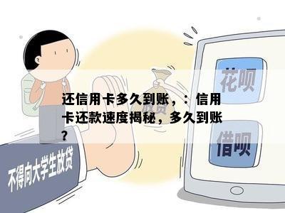 还信用卡多久到账，：信用卡还款速度揭秘，多久到账？