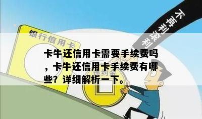 卡牛还信用卡需要手续费吗，卡牛还信用卡手续费有哪些？详细解析一下。