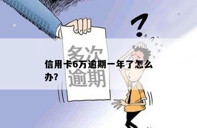 信用卡6万逾期一年了怎么办？