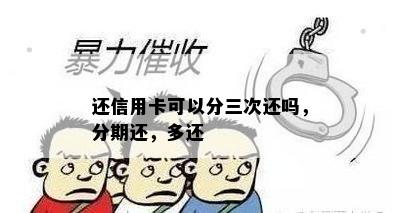 还信用卡可以分三次还吗，分期还，多还