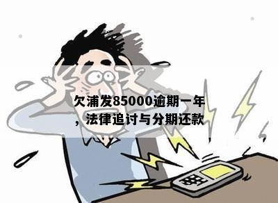 欠浦发85000逾期一年，法律追讨与分期还款