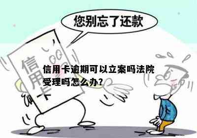 信用卡逾期可以立案吗法院受理吗怎么办？