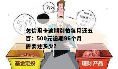 欠信用卡逾期别怕每月还五百：500元逾期96个月需要还多少？