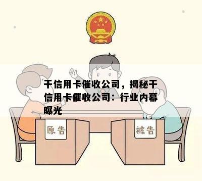 干信用卡公司，揭秘干信用卡公司：行业内幕曝光