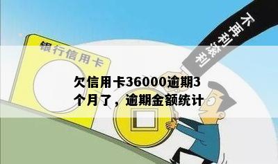 欠信用卡36000逾期3个月了，逾期金额统计