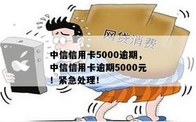 中信信用卡5000逾期，中信信用卡逾期5000元！紧急处理！