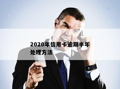 2020年信用卡逾期半年处理方法