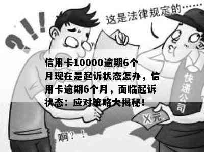 信用卡10000逾期6个月现在是起诉状态怎办，信用卡逾期6个月，面临起诉状态：应对策略大揭秘！