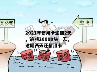 2021年信用卡逾期2天，逾期20000块一天，逾期两天还信用卡