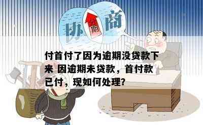 付首付了因为逾期没贷款下来 因逾期未贷款，首付款已付，现如何处理？