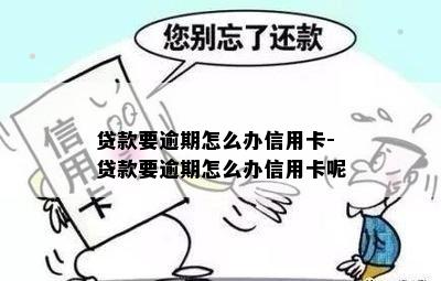 贷款要逾期怎么办信用卡-贷款要逾期怎么办信用卡呢