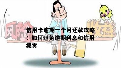 信用卡逾期一个月还款攻略：如何避免逾期利息和信用损害