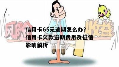 信用卡65元逾期怎么办？信用卡欠款逾期费用及影响解析