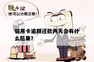 信用卡逾期还款两天会有什么后果？