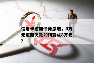 信用卡逾期债务激增，4万元逾期欠款如何变成8万元？