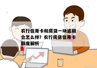 农行信用卡和房贷一块逾期会怎么样？农行房贷信用卡额度解析