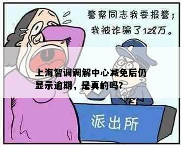 上海智调调解中心减免后仍显示逾期，是真的吗？