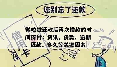 微粒贷还款后再次借款的时间探讨：资讯、贷款、逾期、还款、多久等关键因素