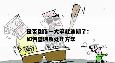 是否刚借一大笔就逾期了：如何查询及处理方法