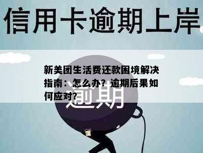 新美团生活费还款困境解决指南：怎么办？逾期后果如何应对？