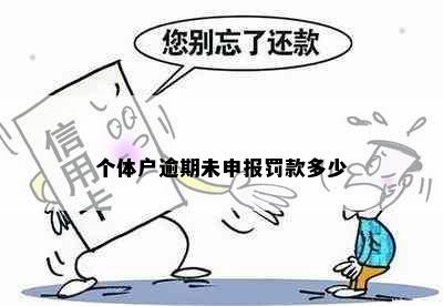 个体户逾期未申报罚款多少