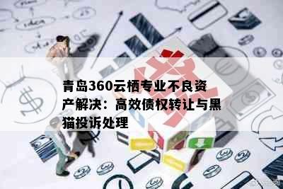 青岛360云栖专业不良资产解决：高效债权转让与黑猫投诉处理