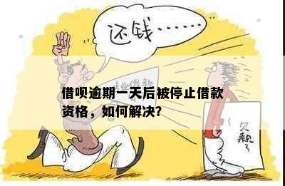 借呗逾期一天后被停止借款资格，如何解决？