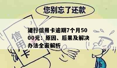 建行信用卡逾期7个月5000元：原因、后果及解决办法全面解析