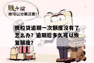 微粒贷逾期一次额度没有了怎么办？逾期后多久可以恢复额度？