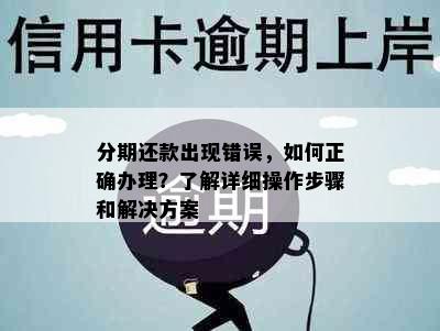 分期还款出现错误，如何正确办理？了解详细操作步骤和解决方案