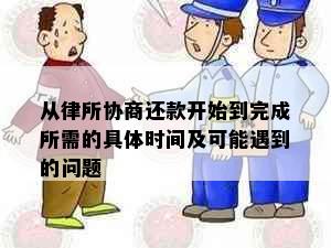 从律所协商还款开始到完成所需的具体时间及可能遇到的问题