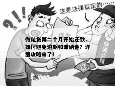 微粒贷第二个月开始还款，如何避免逾期和滞纳金？详细攻略来了！