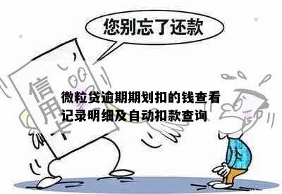 微粒贷逾期期划扣的钱查看记录明细及自动扣款查询