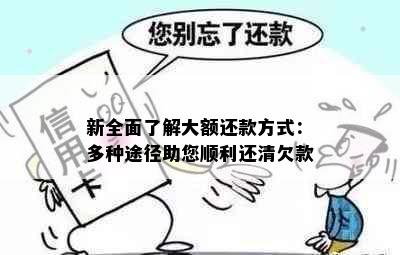 新全面了解大额还款方式：多种途径助您顺利还清欠款