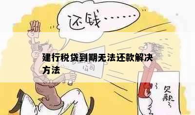 建行税贷到期无法还款解决方法