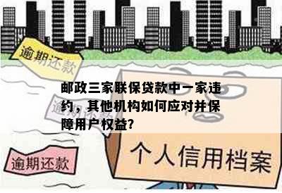 邮政三家联保贷款中一家违约，其他机构如何应对并保障用户权益？