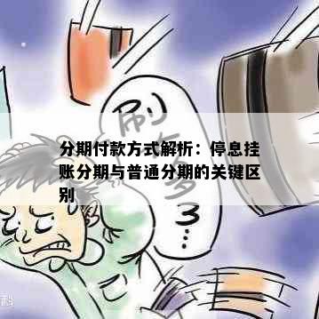 分期付款方式解析：停息挂账分期与普通分期的关键区别