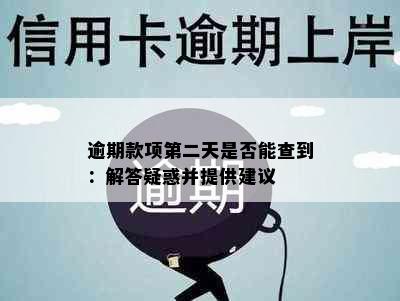 逾期款项第二天是否能查到：解答疑惑并提供建议