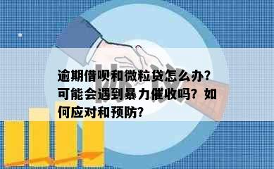 逾期借呗和微粒贷怎么办？可能会遇到吗？如何应对和预防？