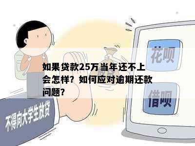 如果贷款25万当年还不上会怎样？如何应对逾期还款问题？