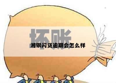 湘银闪贷逾期会怎么样